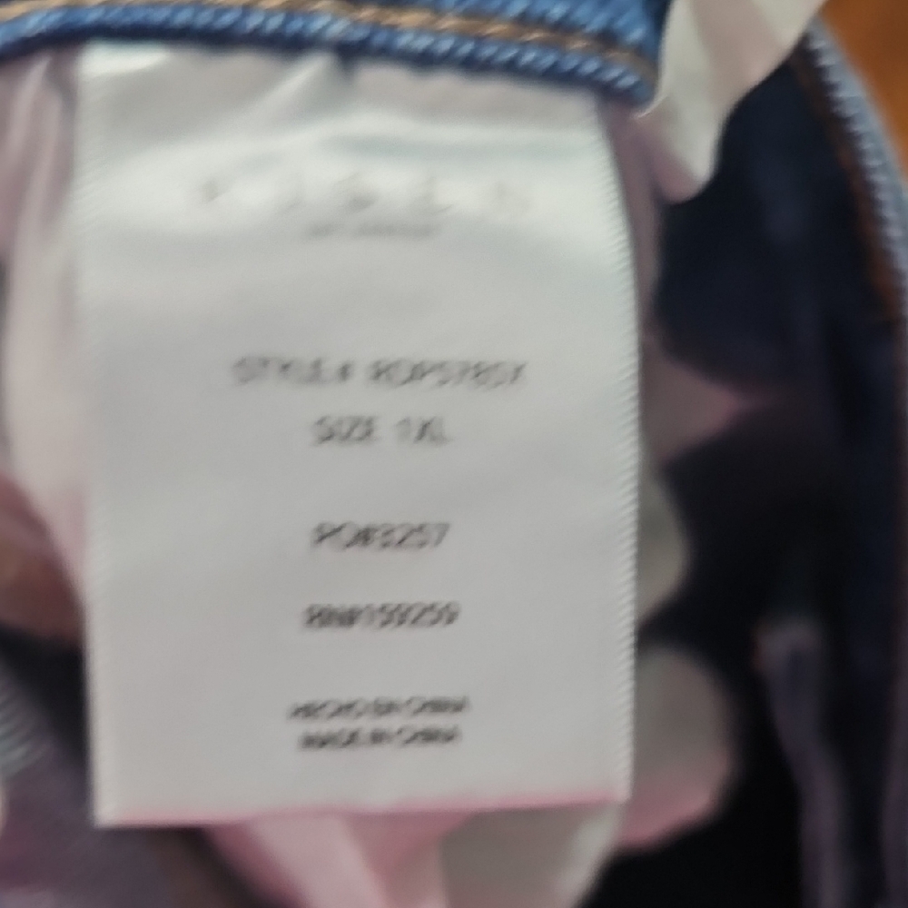 Risen 1X Distressed Blue Jeans for Women NWT - Picture 5 of 5